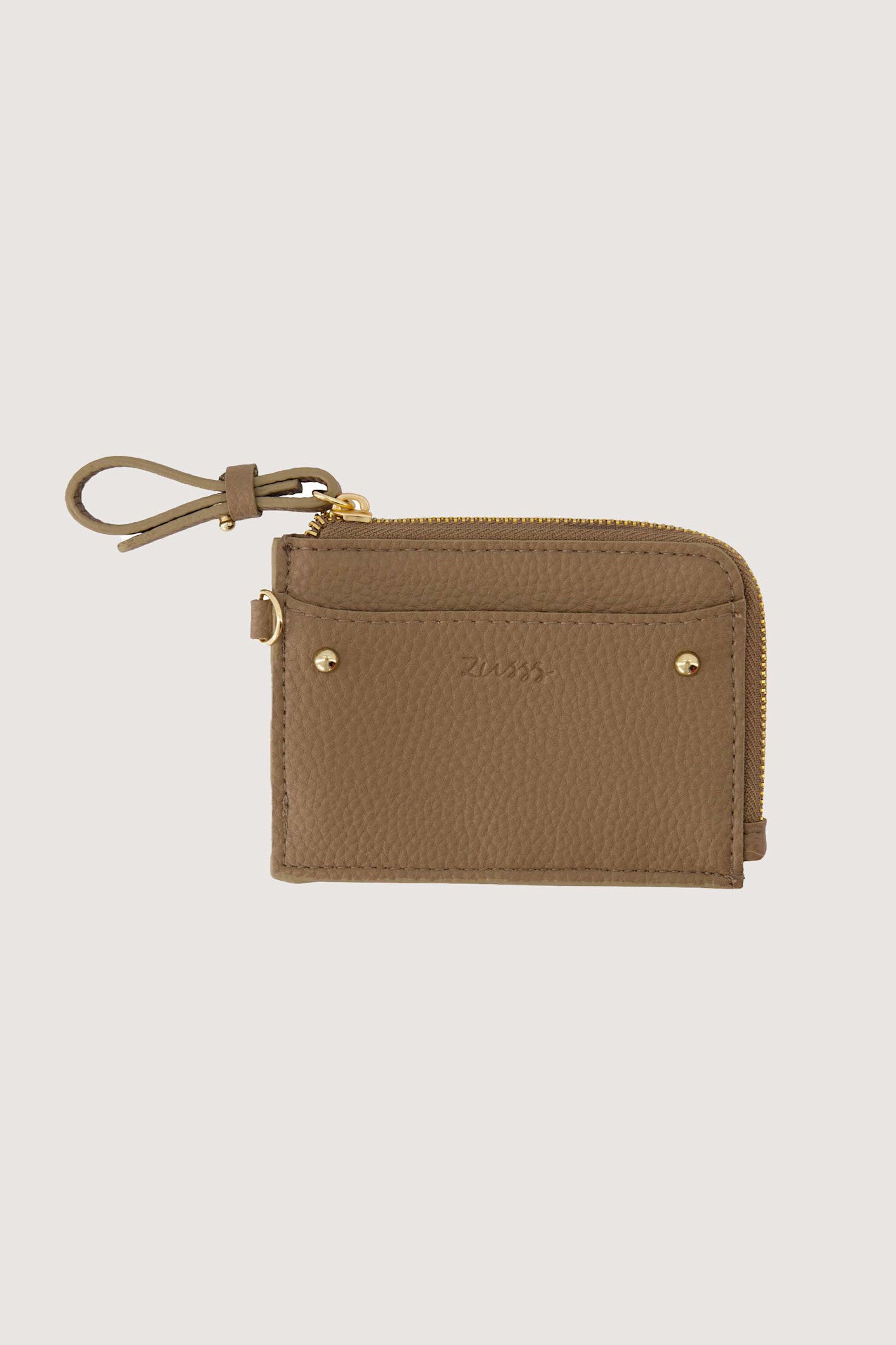 Kleine portefeuille - dark sand