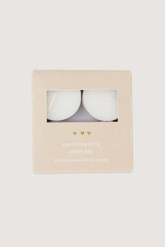 Theelichtjes in doosje 'een lichtpuntje voor jou' (8 stuks)