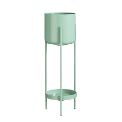 Colyn Bloempot op standaard - H60 xø19 cm - IJzer -Mintgroen