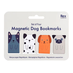 Set van 4 magnetische boekenleggers - Hondjes