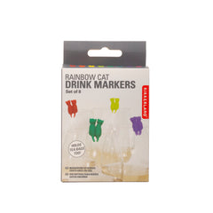 Drink markers - rainbow cat