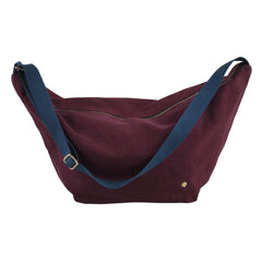 Cross-body 'half moon' tas - Iona wine