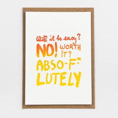 Kaart -'abso-F*-lutely'