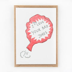 Kaart 'Bad jokes...'