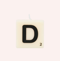 Letter kaarsen - D