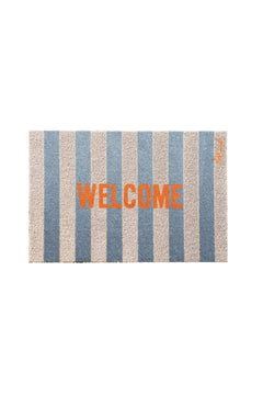 Mat - 'DORA' - Scraper 50 x 75 cm - 'Welcome'- striped