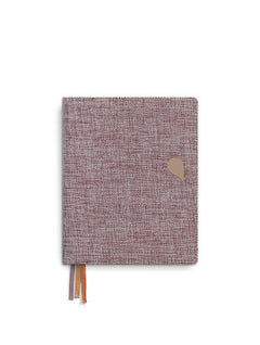 Tinne+Mia - Notebook A6+ linen -¢ Rose dust
