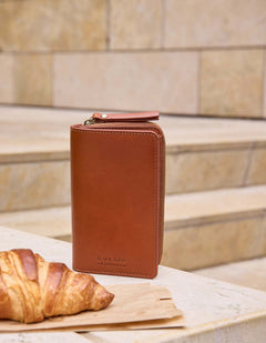Portemonnee Jett - cognac classic leather