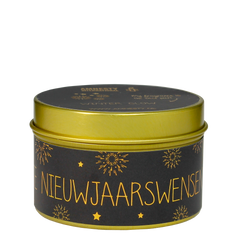 Geurkaars - 'Een blikje Nieuwjaarswensen'