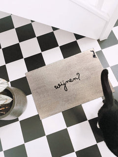 Mat 'Vienna' touch 50 x 75 cm 'Wijnen?'