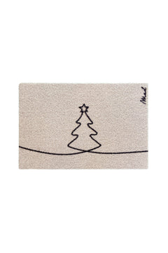Mat - 'YULA' - Scraper - 50 x 75 cm - 'Kerstboom'