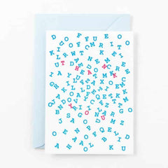 Kaart -'Thank you - letters'