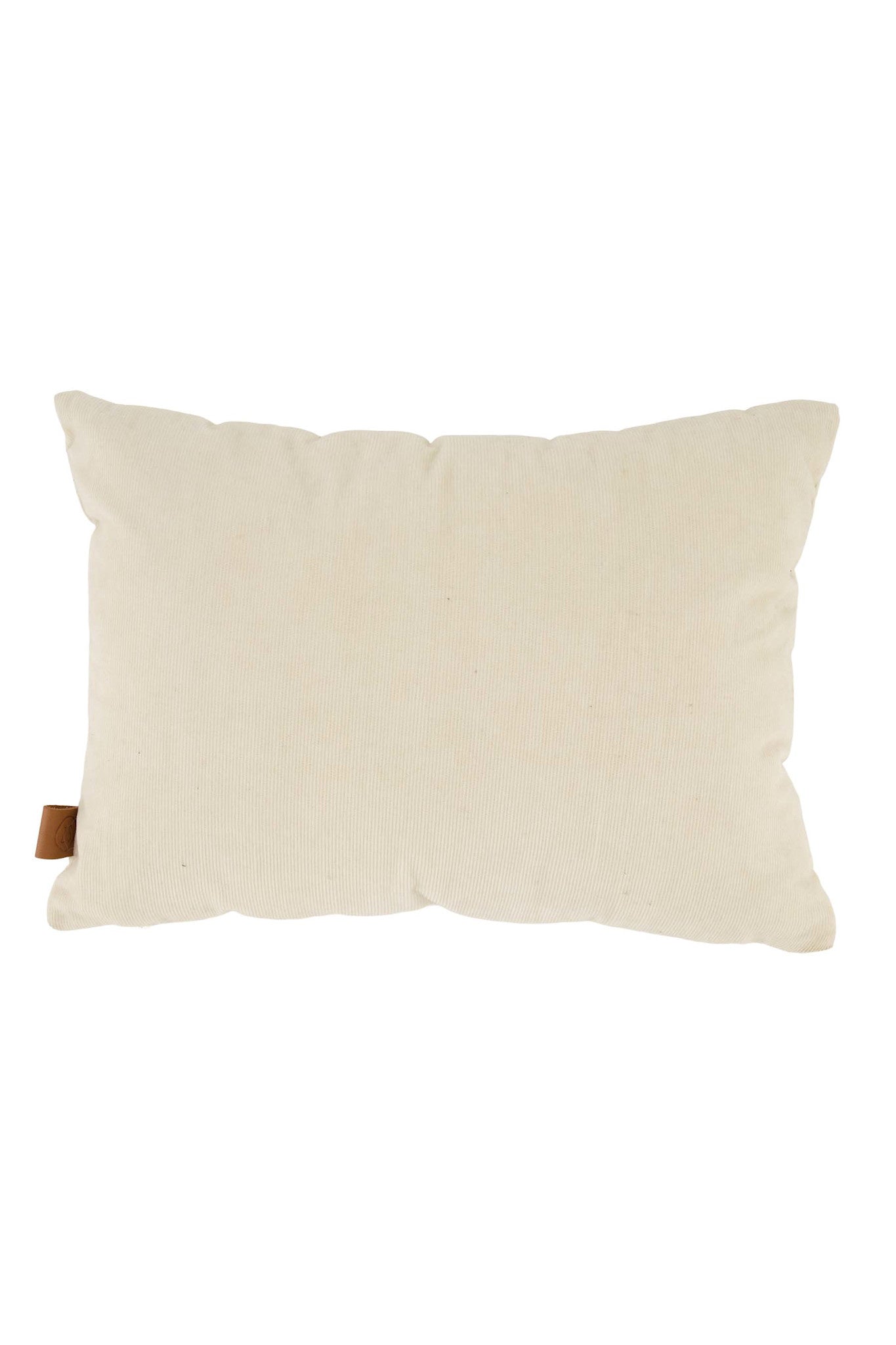 Kussen corduroy 'Stapelgek op jou'  35x25cm zand/antracietgrijs