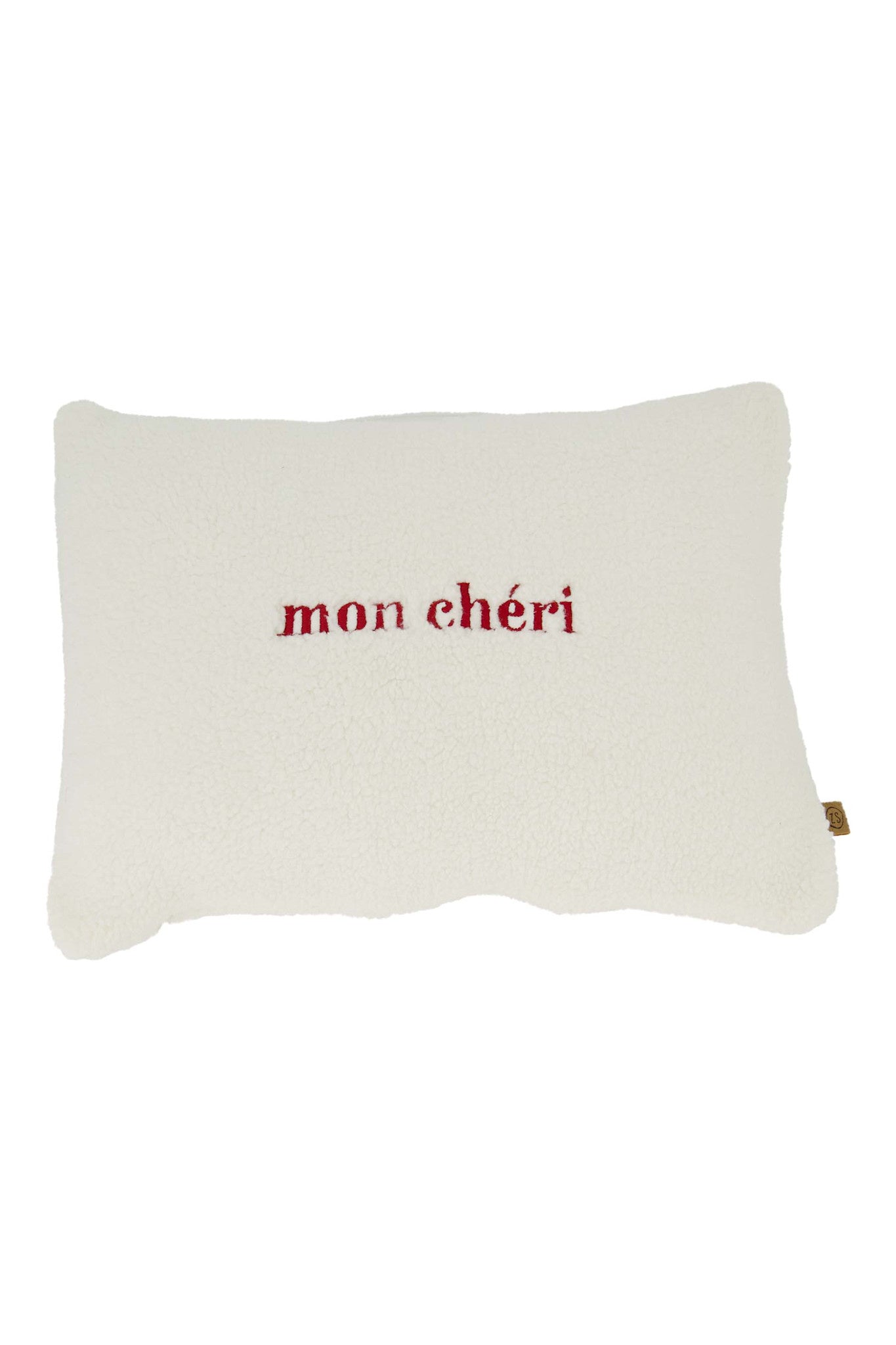 Kussen teddy 'mon cheri' 35x25cm