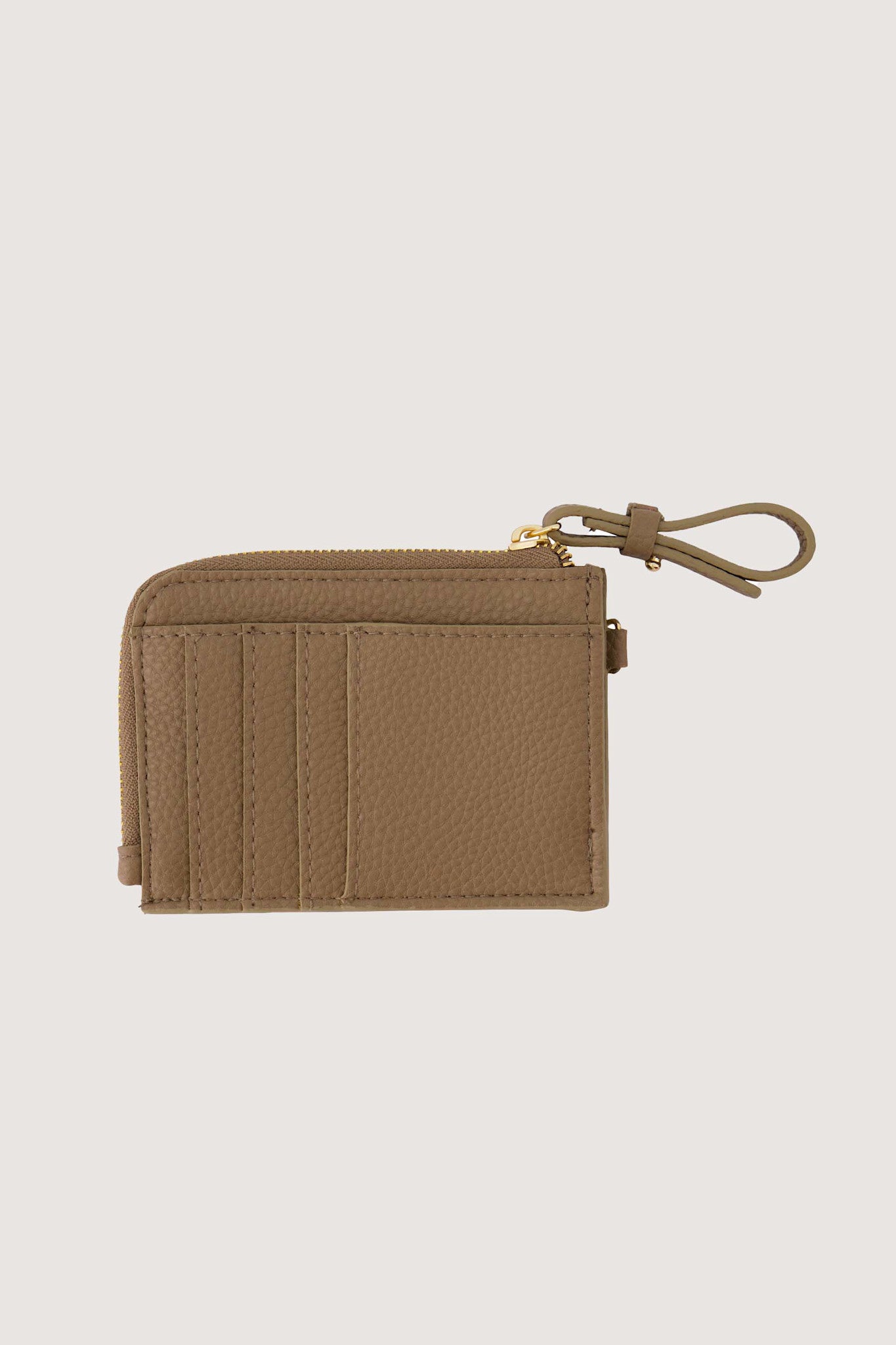 Kleine portefeuille - dark sand