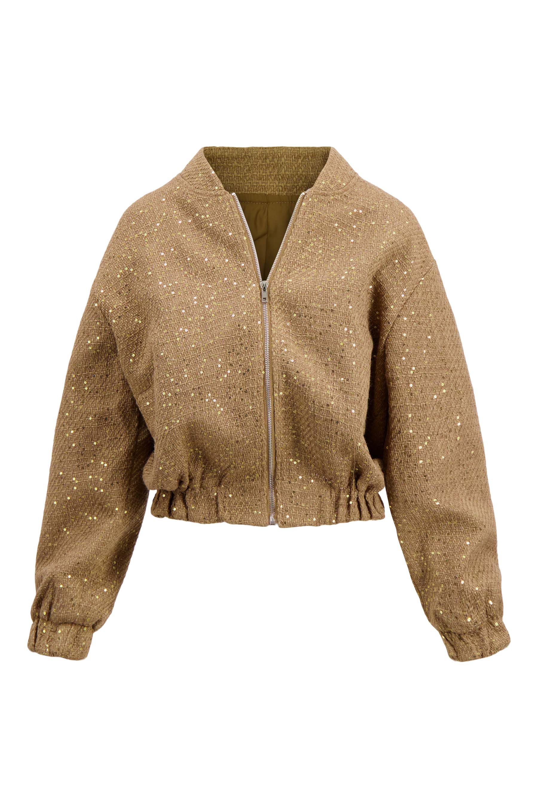 Bomber jasje met sequins