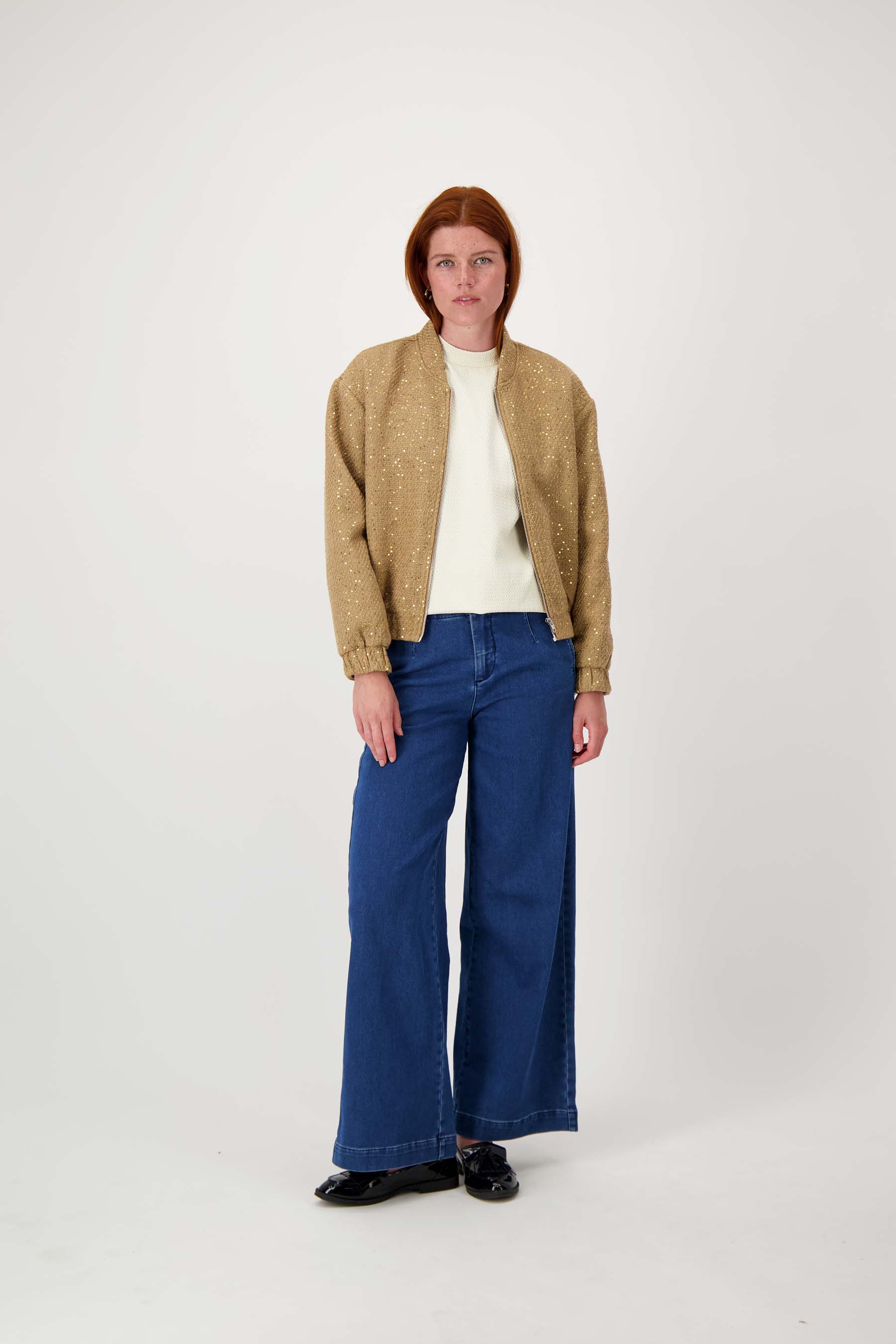Bomber jasje met sequins