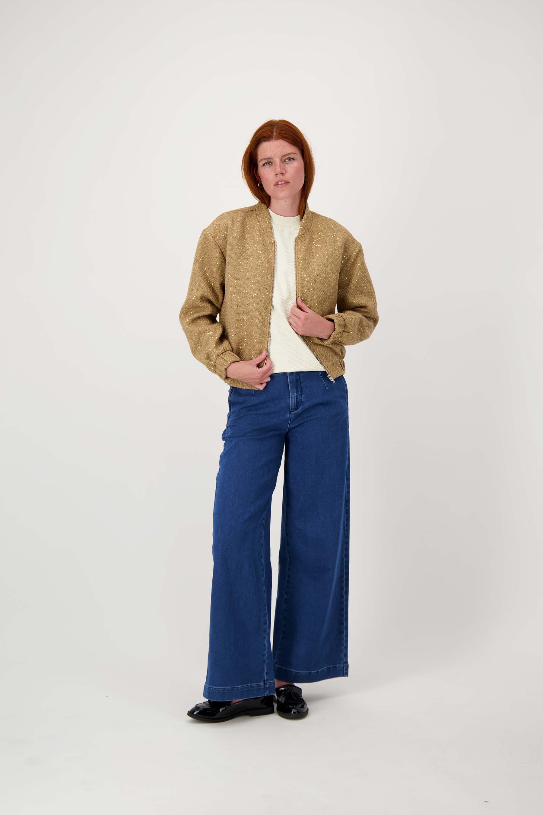 Bomber jasje met sequins