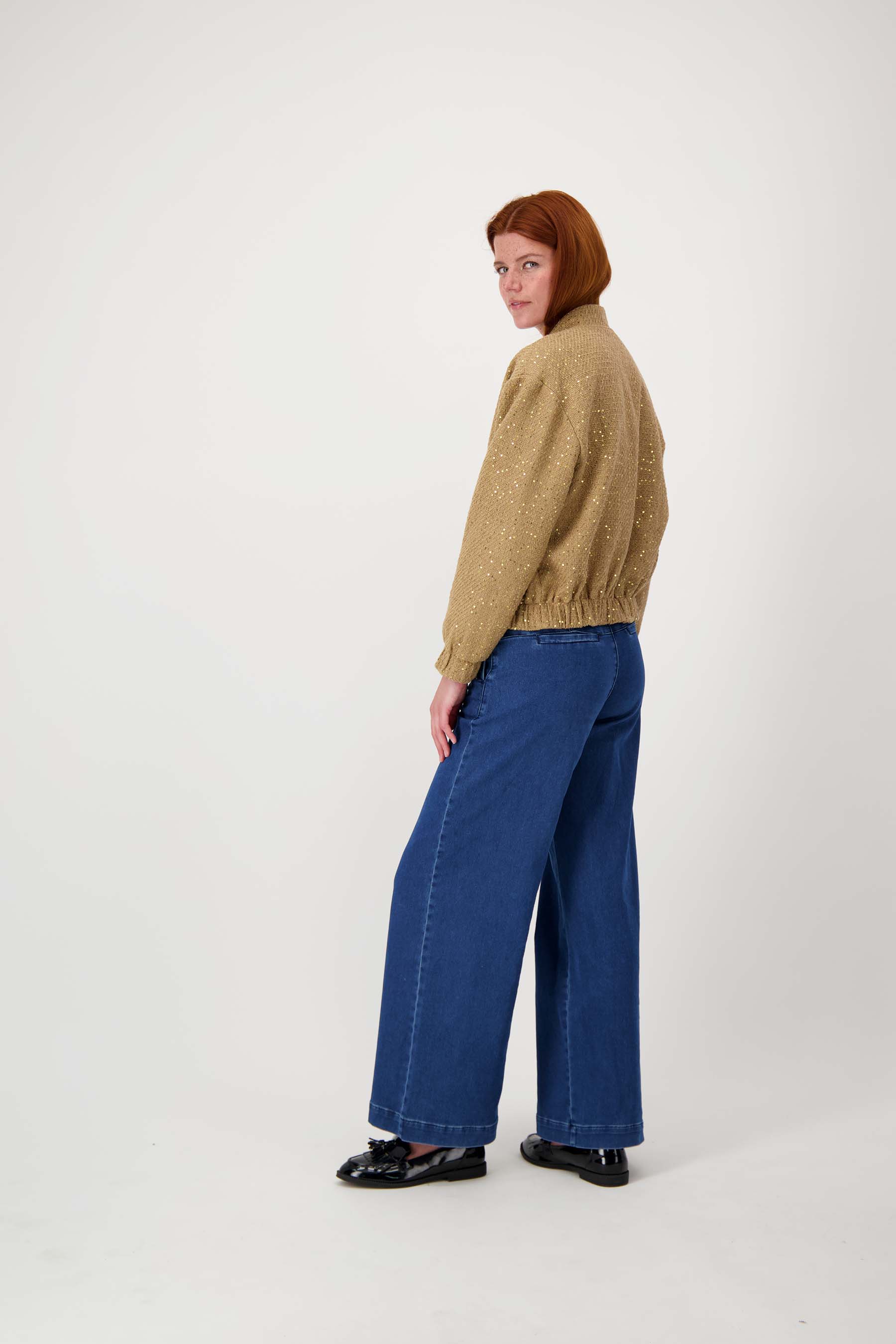 Bomber jasje met sequins