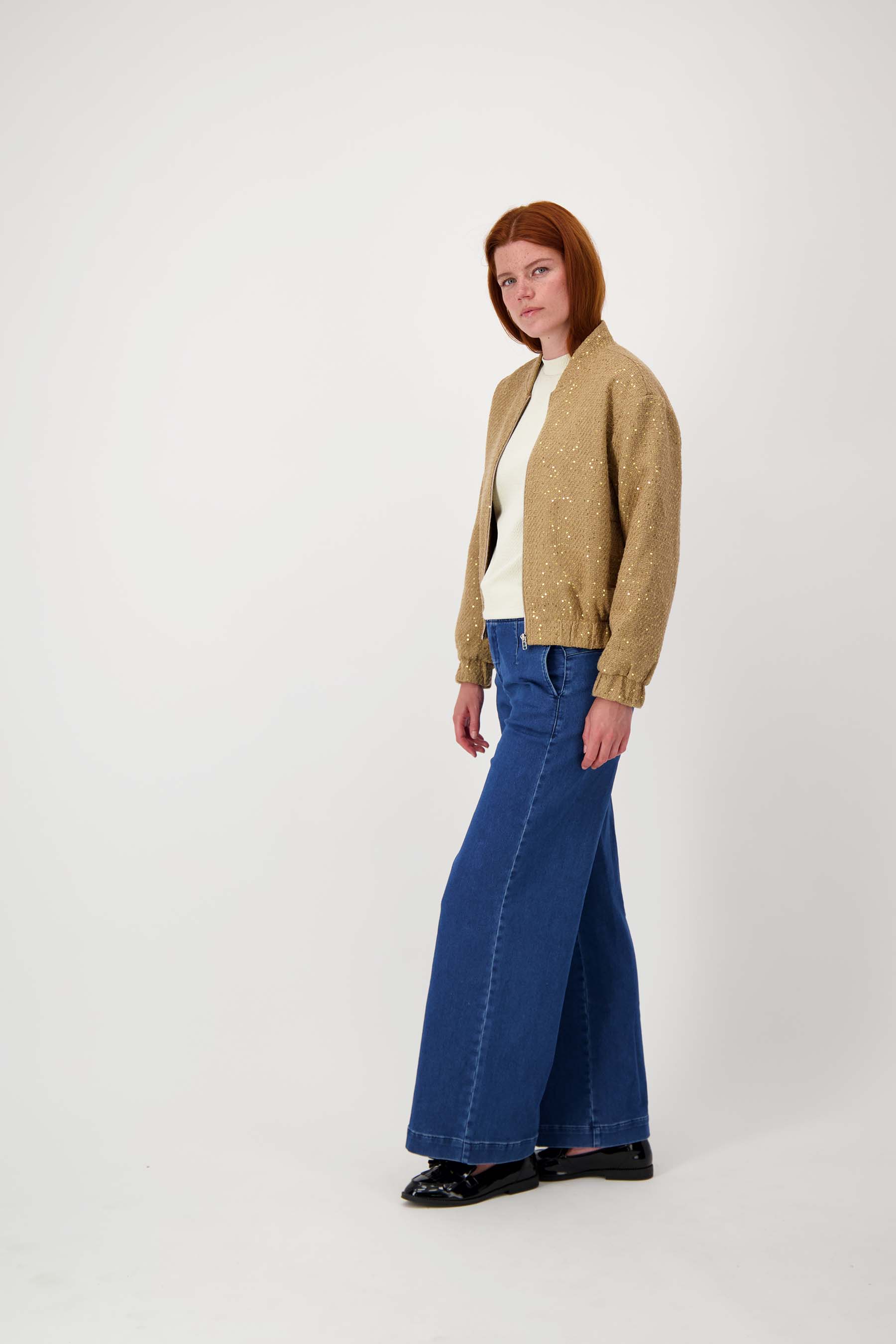 Bomber jasje met sequins
