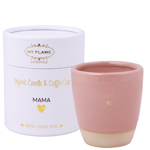 Geurkaars in koffiekopje - 'Mama 'hartje''