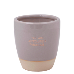 Geurkaars in koffiekopje - 'You are absolutely fabulous'