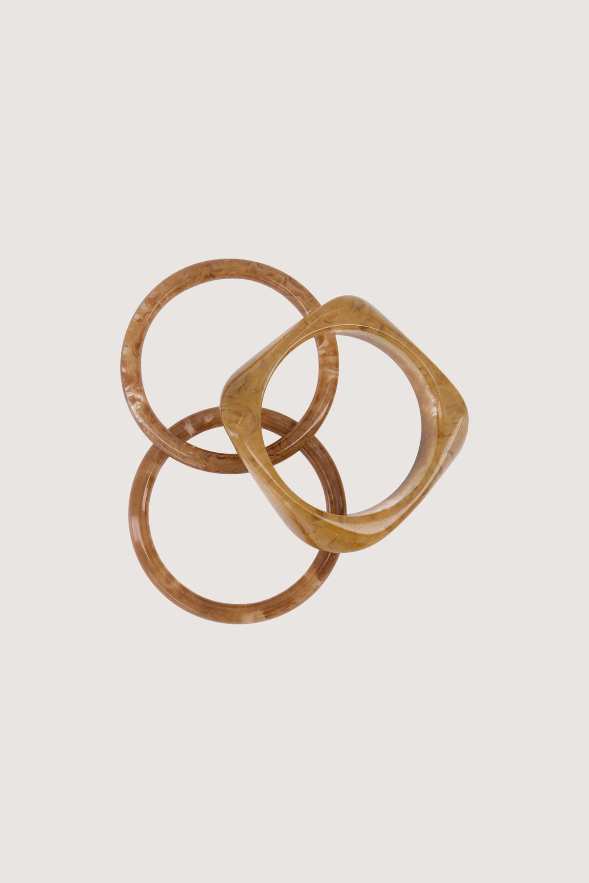 Set van 3 armbanden in hars (resin)