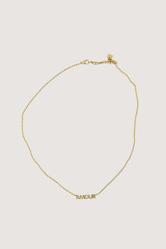 Goudkleurige ketting 'amour'