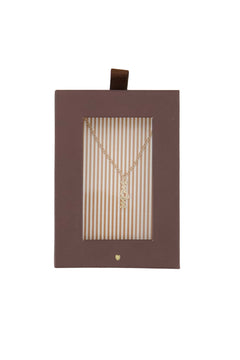 Goudkleurige ketting 'Mom' in doosje