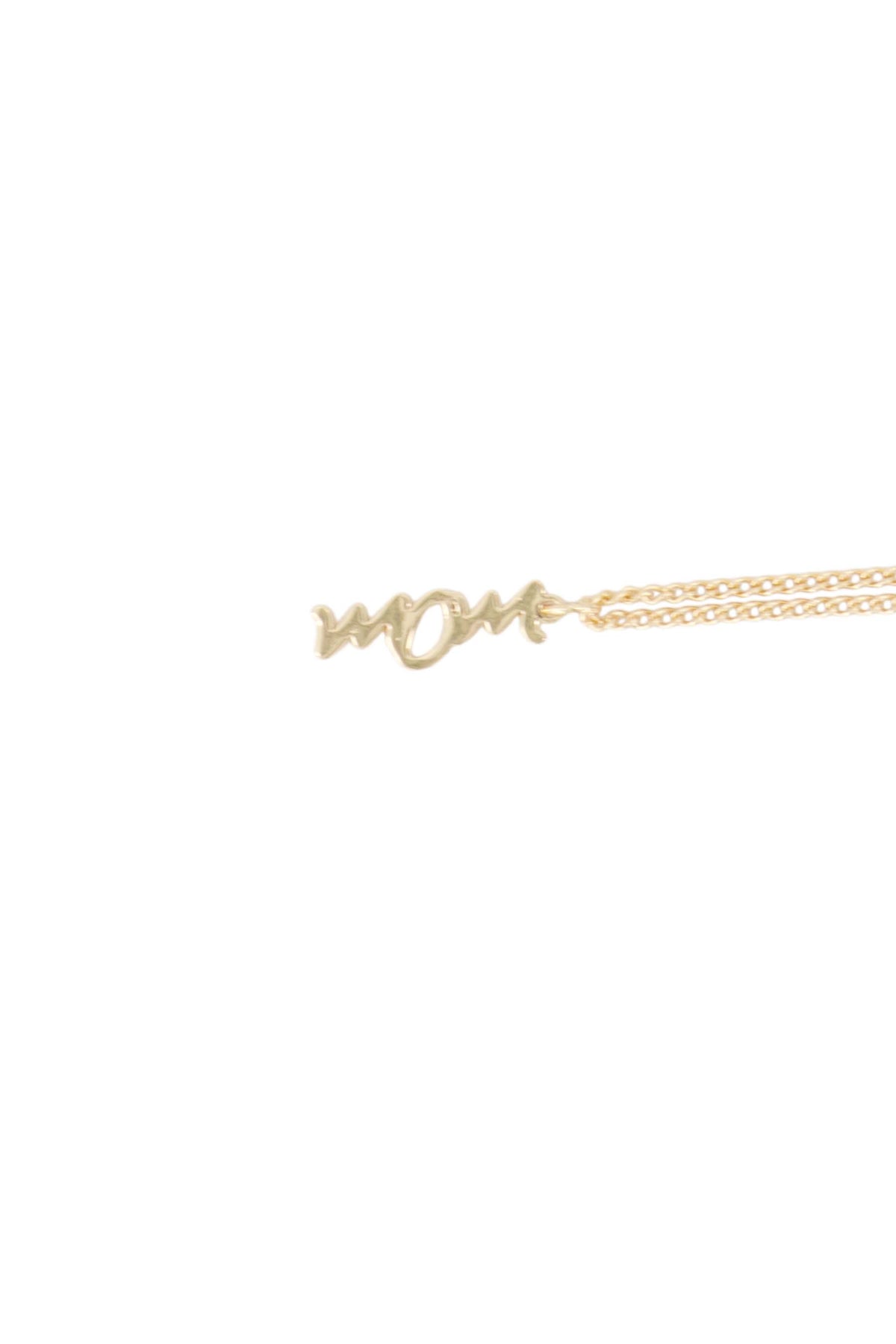 Goudkleurige ketting 'Mom' in doosje