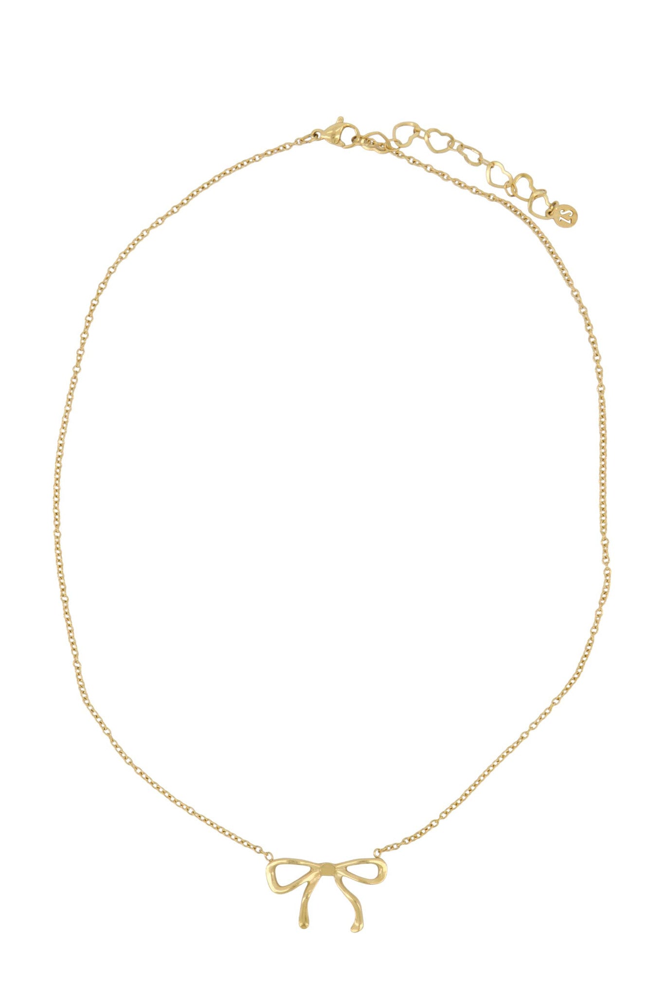 Ketting met strik goud