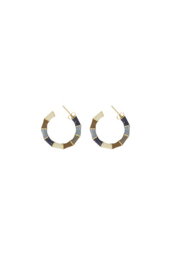 Oorring - steker met strepen - multicolor