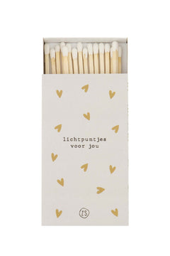 Doosje met lange lucifers 'Lichtpuntjes voor jou'