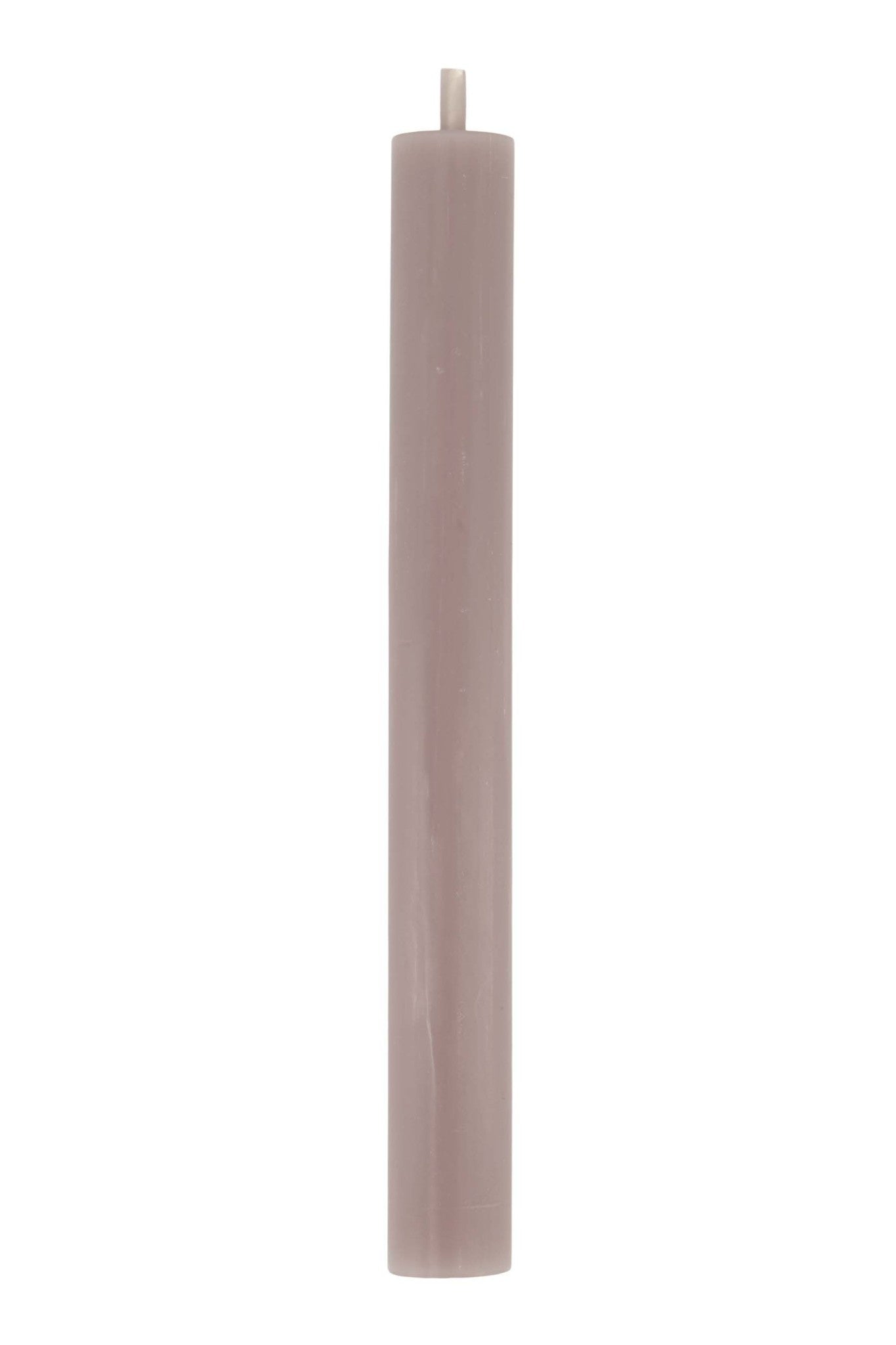 Set van 4 rustieke kaarsen - 20 cm - warm grijs