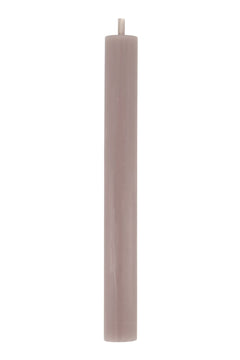 Set van 4 rustieke kaarsen - 20 cm - warm grijs