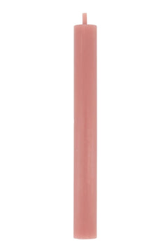 Set van 4 rustieke kaarsen - 20 cm - roze rood