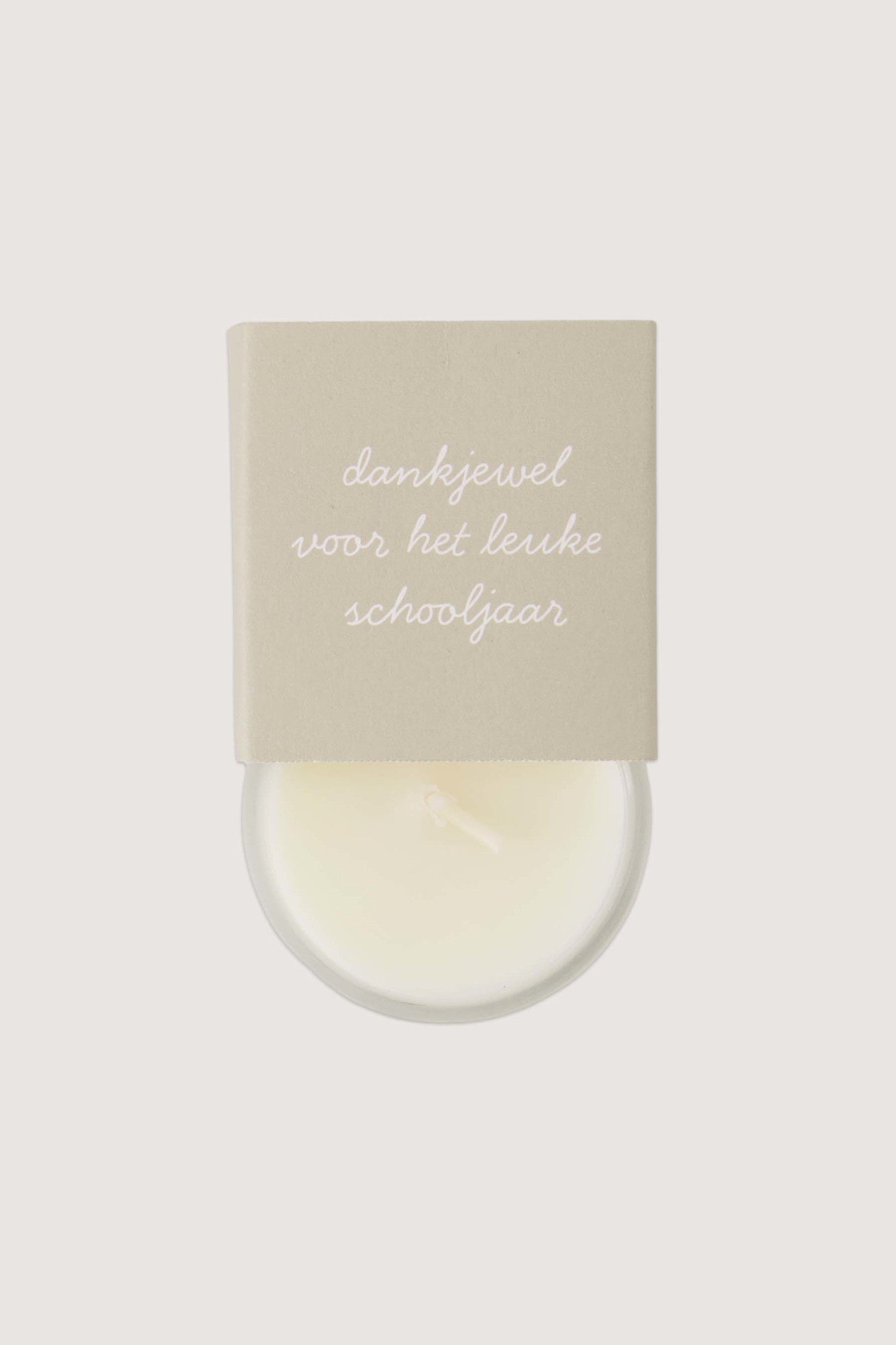 Geurkaarsje in wikkel 'schooljaar'