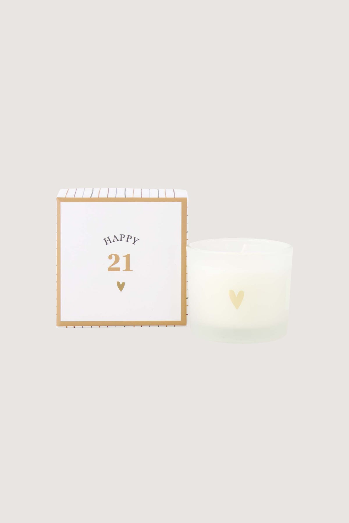 Geurkaars in doosje 'Happy 21'