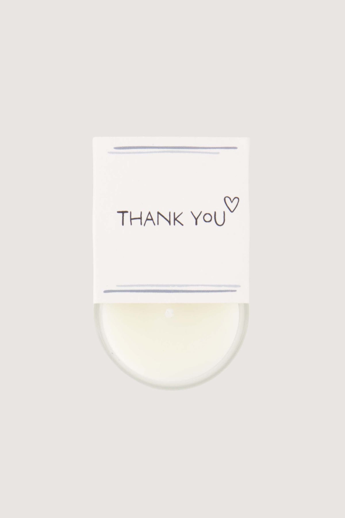 Mini geurkaarsje 'Thank you'