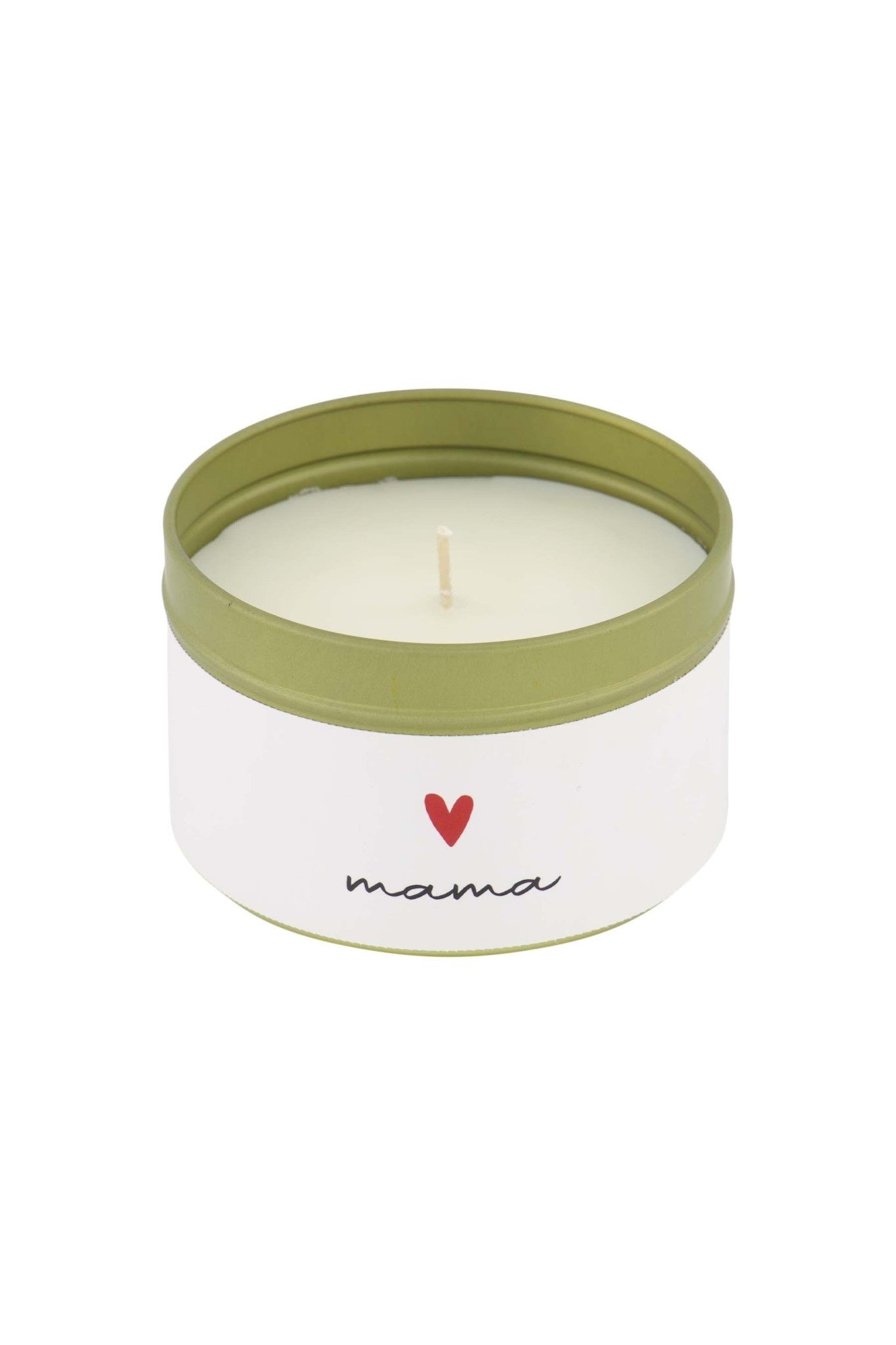 Geurkaars in katoenen zakje 'Mama' -  wit