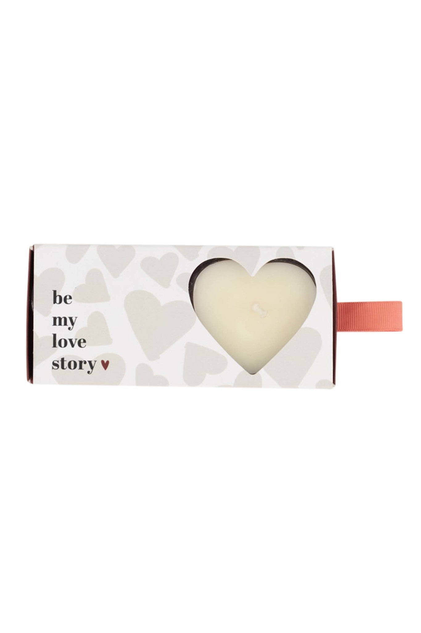 Set van 2 geurkaarsjes in doosje 'be my love story'