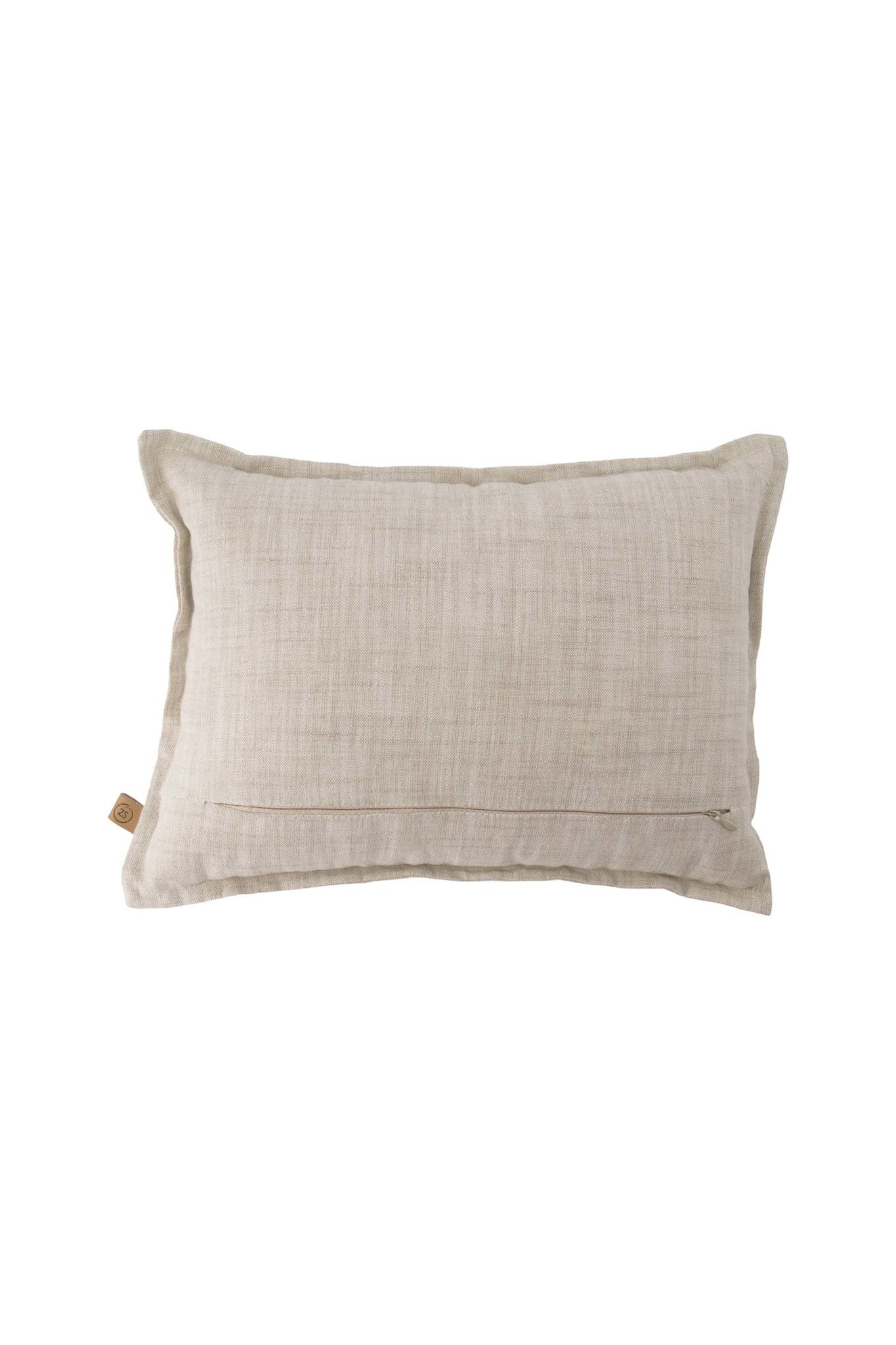 Kussen met roze -rood hartje 35x25cm