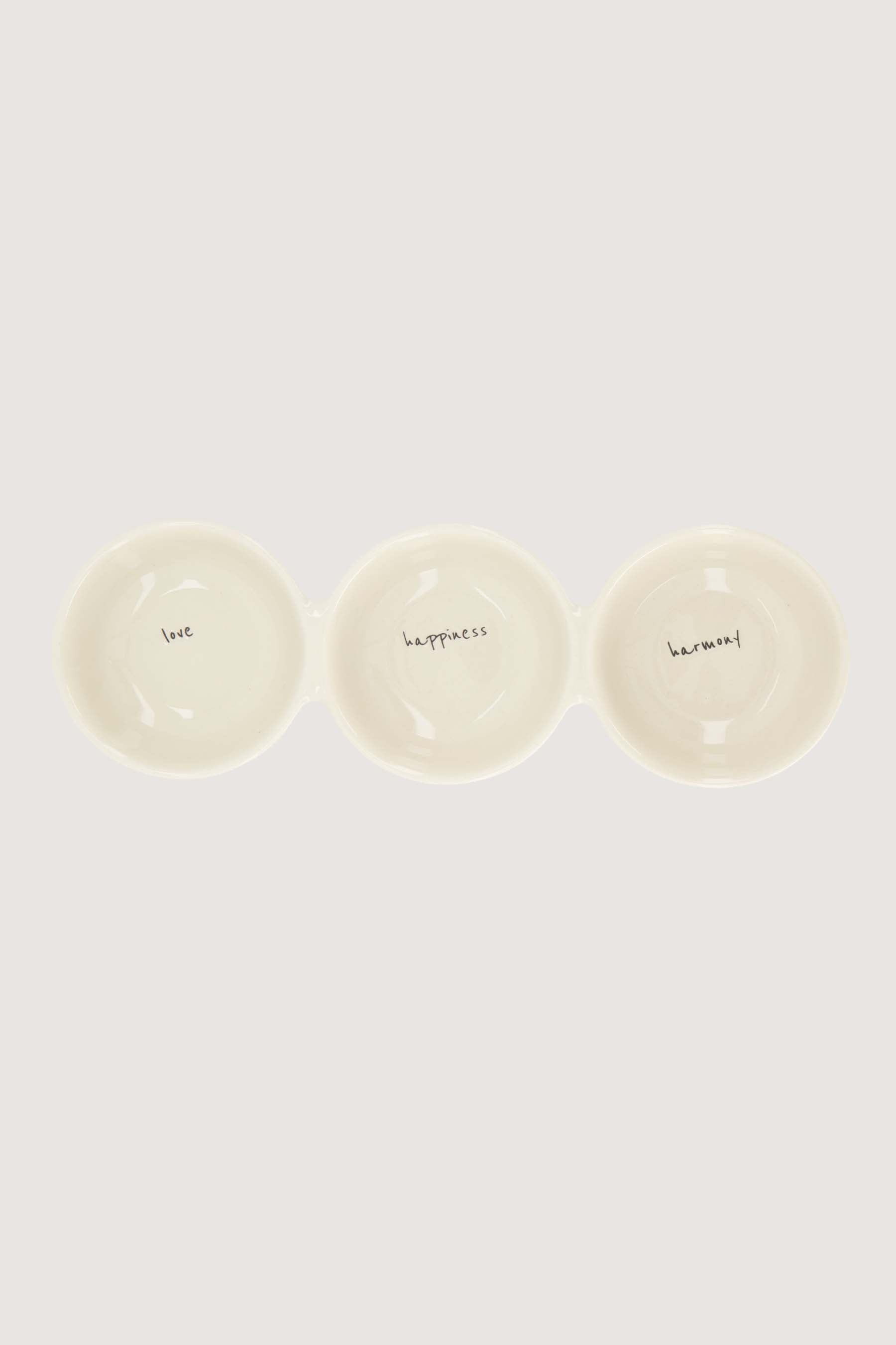 Serveerschaal 'Love Happiness Harmony'