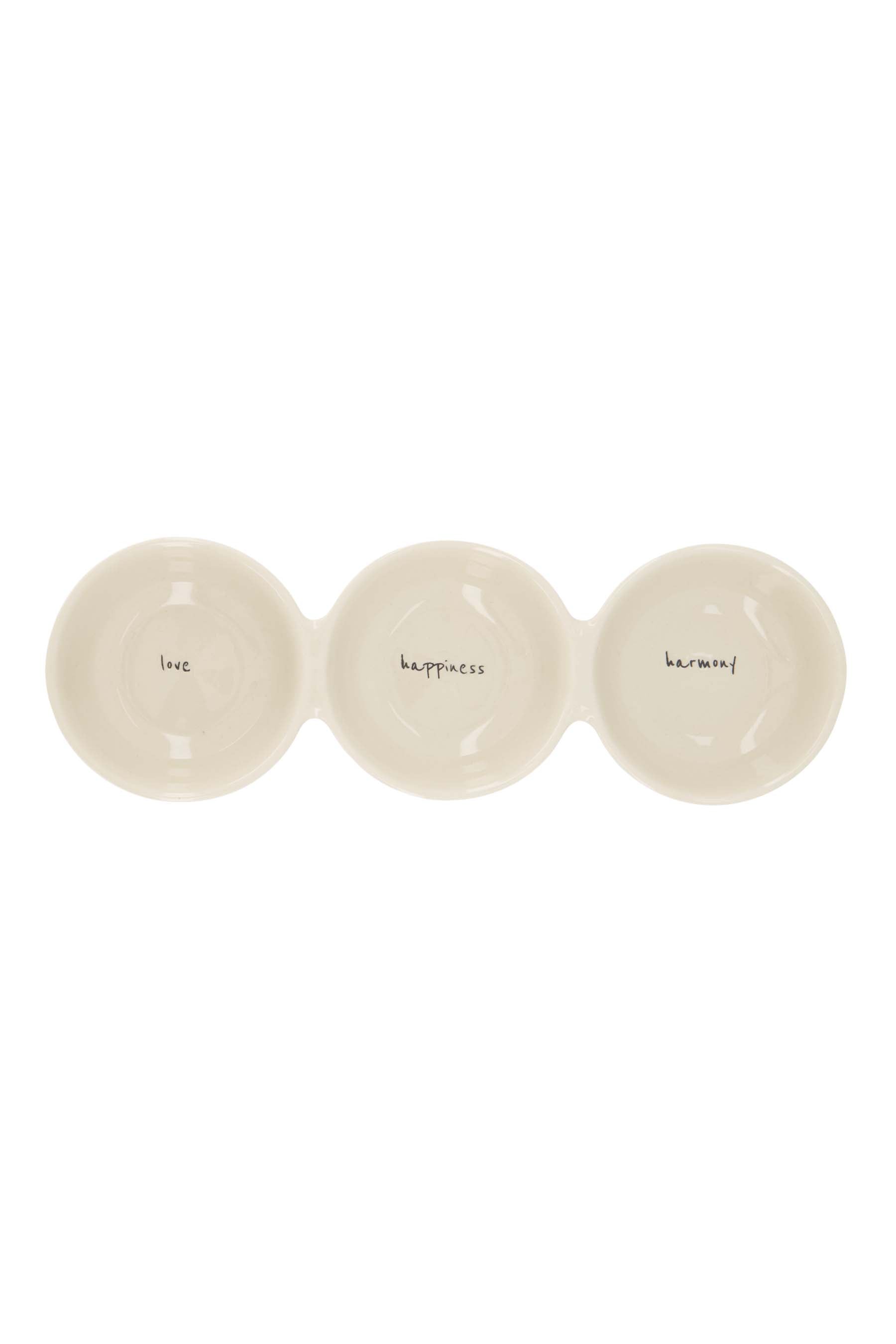 Serveerschaal 'Love Happiness Harmony'