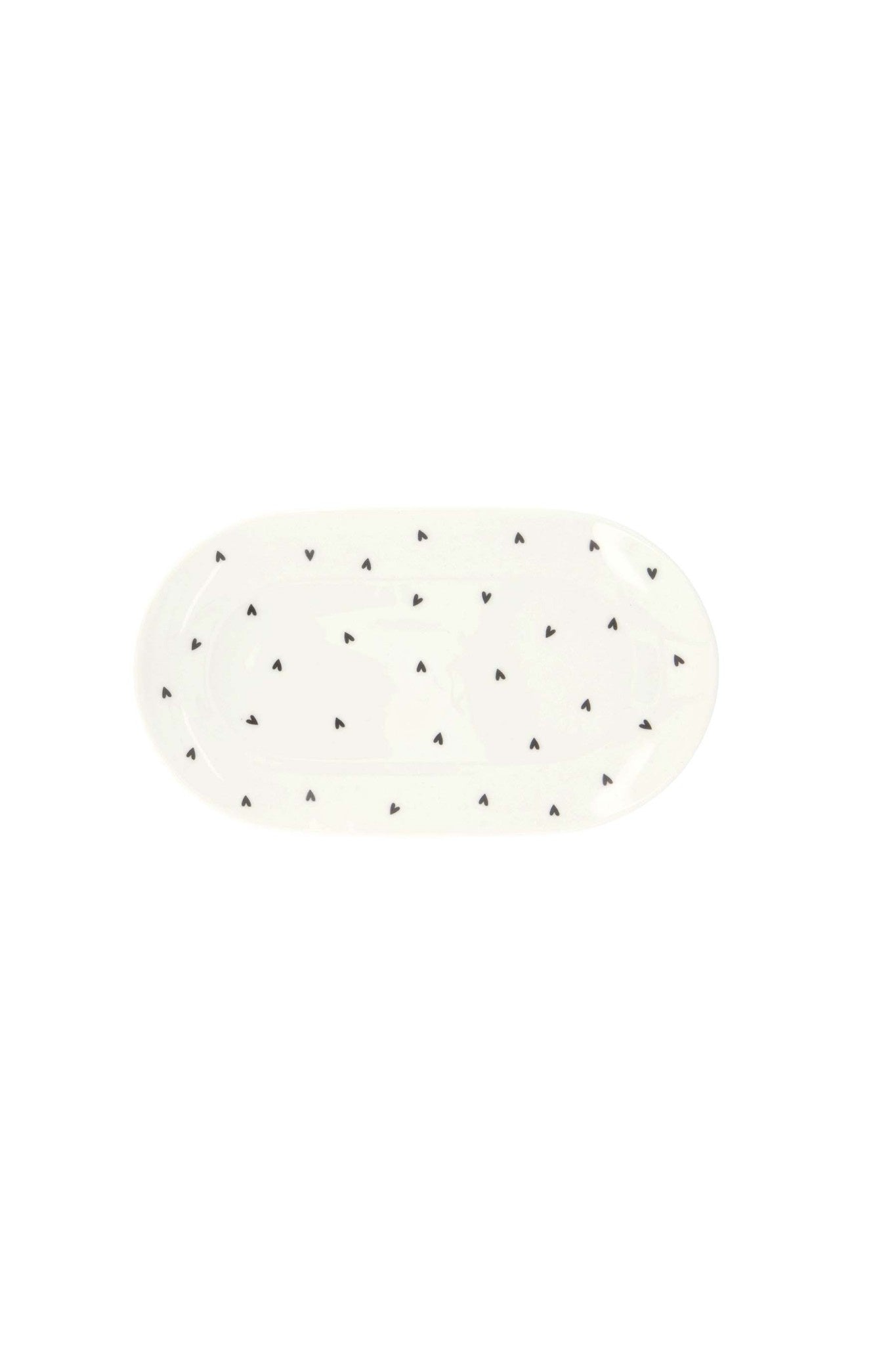 Serveerschaaltje met hartjes 20x11,5cm