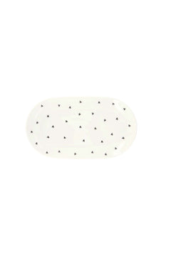 Serveerschaaltje met hartjes 20x11,5cm