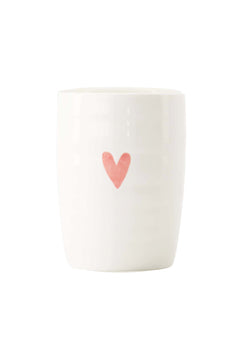 Koffiemok met roze hartje