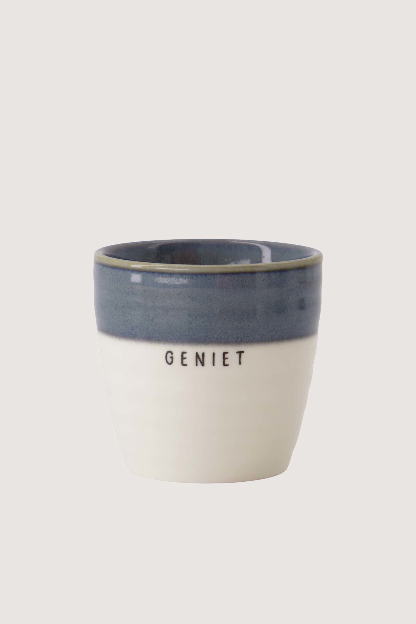 Espressomok 'Geniet' - blauw