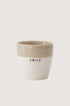 Espressomok 'Smile' - zand
