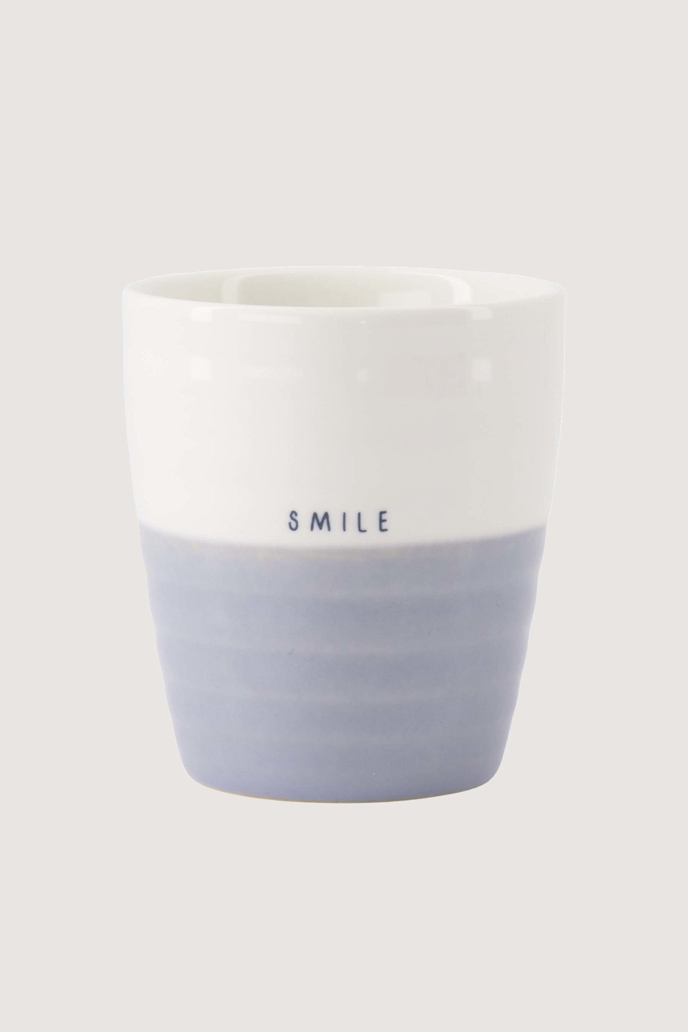 Koffiemok 'Smile' - lichtblauw